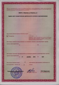 Фото лицензии клиники "Элпис" - 3